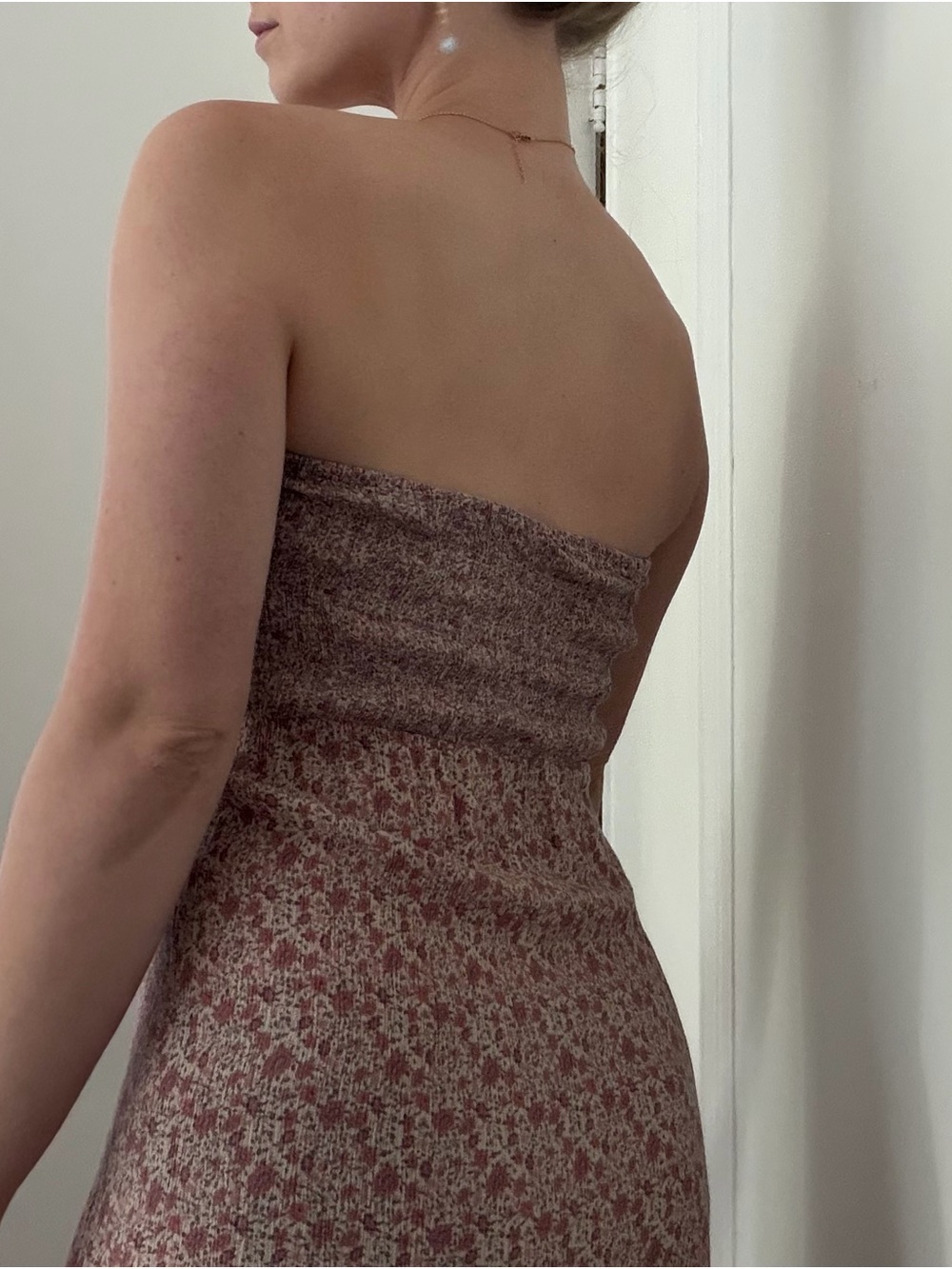 American Eagle Outfitters Strapless Smocked Floral Midi Dress / Maxi Skirt